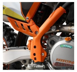 JUEGO PROTETORES DE CHASIS NARANJA KTM 11/14