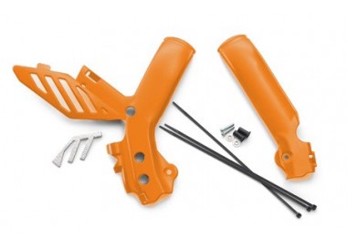 JUEGO PROTETORES DE CHASIS NARANJA KTM 07/11