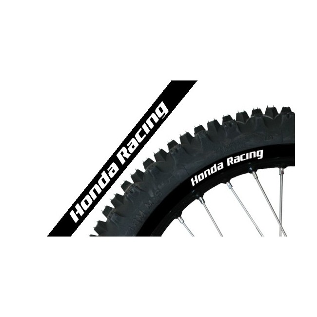ADHESIVO ETIQUETA NEGRA HONDA RACING