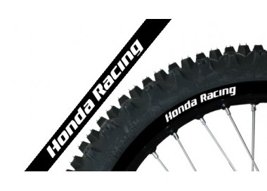 ADHESIVO ETIQUETA NEGRA HONDA RACING