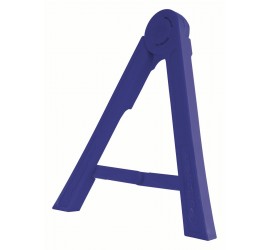 CABALLETE LATERAL PLEGABLE DE PLÁSTICO AZUL