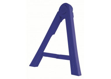 CABALLETE LATERAL PLEGABLE DE PLÁSTICO AZUL