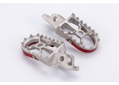 ESTRIBERAS OFF ROAD GRIS/ROJA HONDA