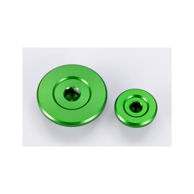 TAPONES DE MOTOR VERDE PARA KAWASAKI KXF 250 04/10