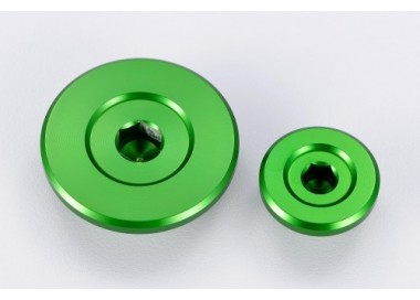 TAPONES DE MOTOR VERDE PARA KAWASAKI KXF 250 04/10