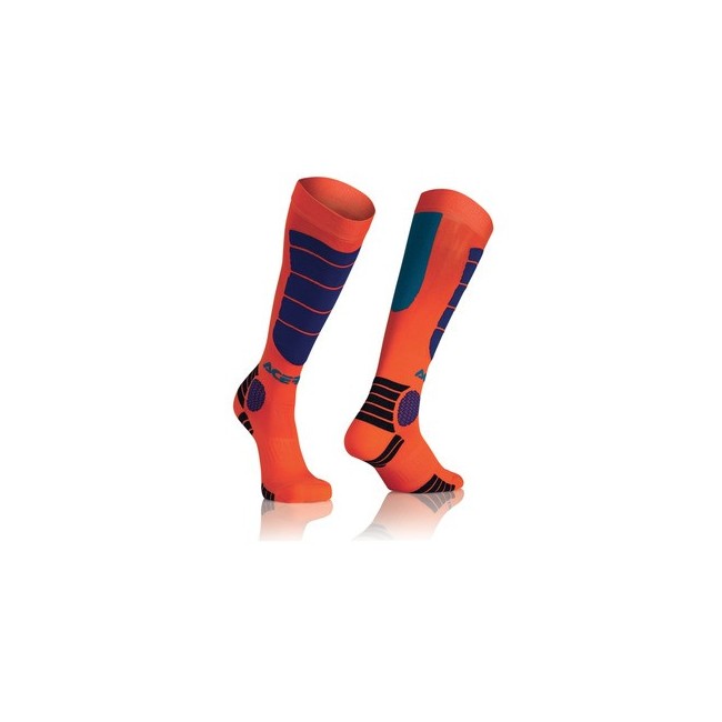 CALCETIN ACERBIS MX IMPACT NARANJA/AZUL