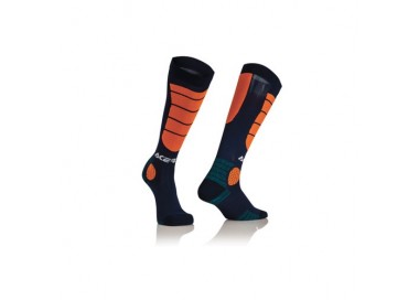 CALCETIN ACERBIS MX IMPACT AZUL/NARANJA