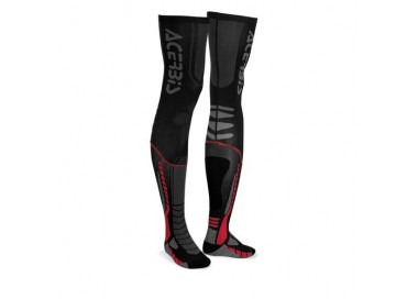 CALCETIN ACERBIS X-LEG PRO NEGRO/ROJO