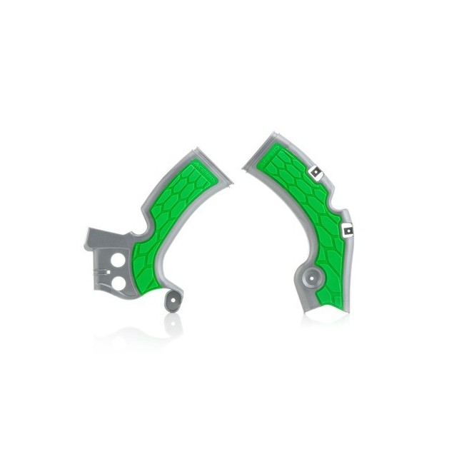 JUEGO PROTECTORES CHASIS ACERBIS EN COLOR VERDE/GRIS KAWASAKI KXF 450 12/15