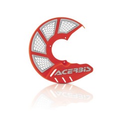 PROTECTOR DE DISCO DELANTERO ACERBIS NARANJA/BLANCO