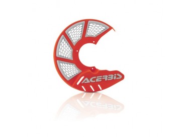 PROTECTOR DE DISCO DELANTERO ACERBIS NARANJA/BLANCO