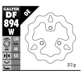 DISCO GALFER DELANTERO KAWASAKI KFX 