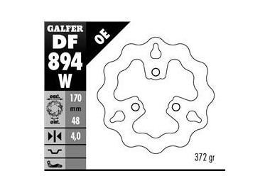 DISCO GALFER DELANTERO KAWASAKI KFX 