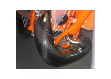 PROTECTOR DE ESCAPE DE CARBONO PARA KTM 250/300 11/16 HUSQVARNA 14/16 HUSABERG 11/14