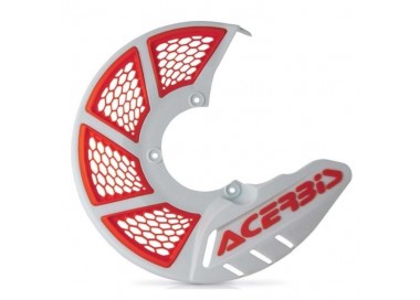PROTECTOR DE DISCO DELANTERO ACERBIS BLANCO/NARANJA