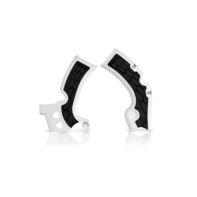 JUEGO PROTCTORES CHASIS ACERBIS COLOR BLANCO/NEGRO KAWASAKI KXF 250 2017