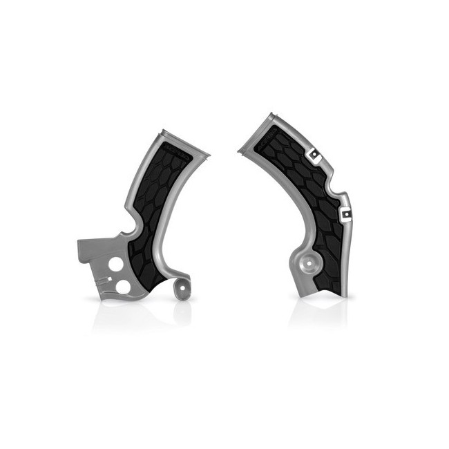 JUEGO PROTCTORES CHASIS ACERBIS COLOR GRIS/NEGRO KAWASAKI KXF 250 2017