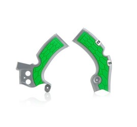 JUEGO PROTCTORES CHASIS ACERBIS COLOR GRIS/VERDE KAWASAKI KXF 250 2017