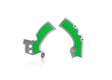 JUEGO PROTCTORES CHASIS ACERBIS COLOR GRIS/VERDE KAWASAKI KXF 250 2017
