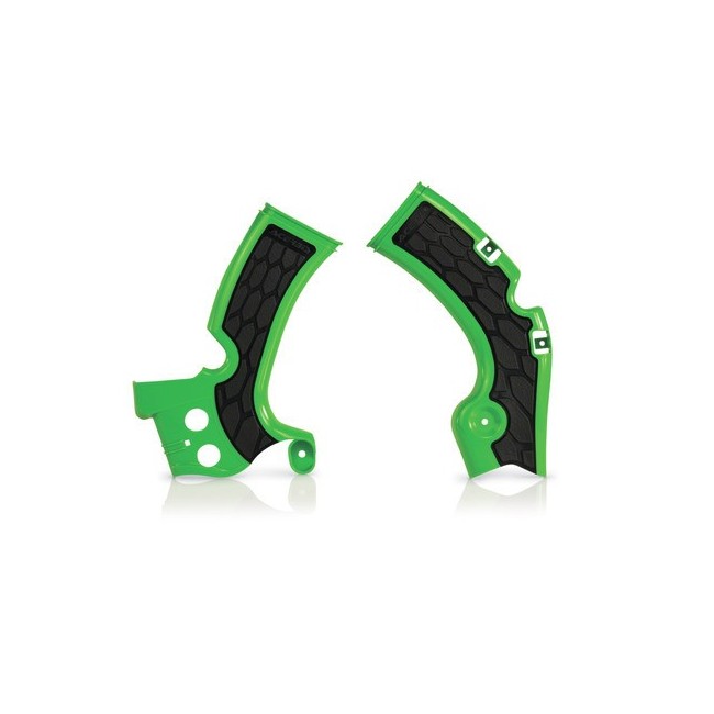 JUEGO PROTCTORES CHASIS ACERBIS COLOR VERDE/NEGRO KAWASAKI KXF 250 2017