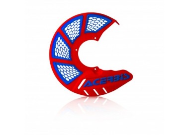 PROTECTOR DE DISCO DELANTERO ACERBIS ROJO/AZUL