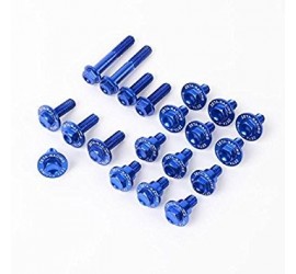 KIT TORNILLOS ZETA PARA PLASTICA EN COLOR AZUL 