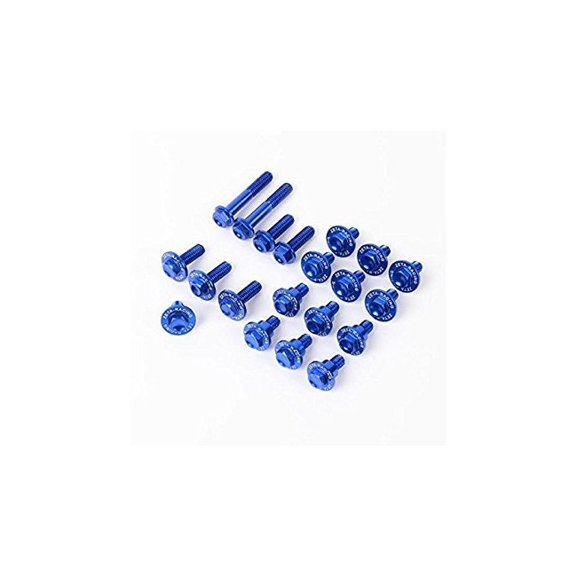 KIT TORNILLOS ZETA PARA PLASTICA EN COLOR AZUL 