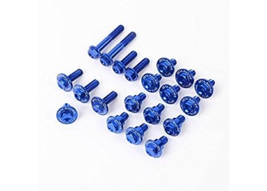 KIT TORNILLOS ZETA PARA PLASTICA EN COLOR AZUL 