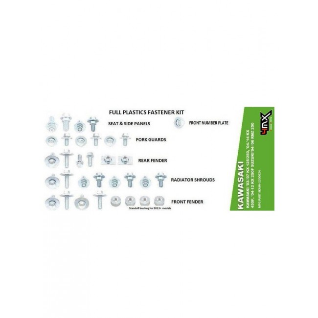 KIT DE TORNILLOS ZETA PARA PLASTICA KAWASAKI EN COLOR AZUL