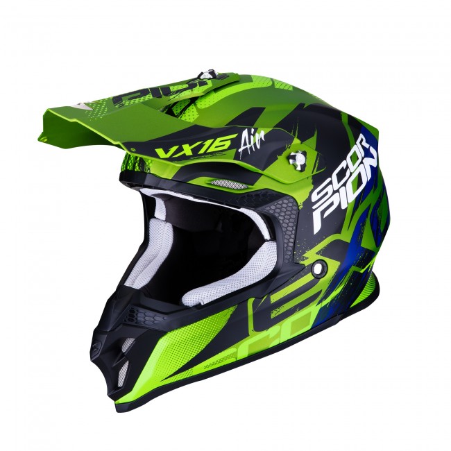 CASCO SCORPION VX16 WAKA VERDE MATE