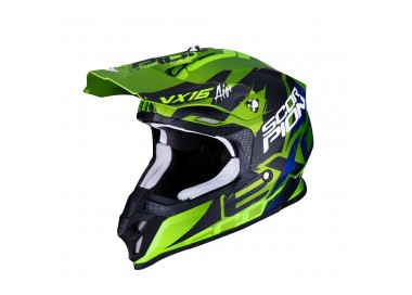 CASCO SCORPION VX16 WAKA VERDE MATE