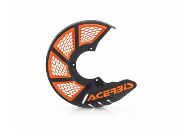 PROTECTOR DE DISCO DELANTERO ACERBIS NEGRO/NARANJA 