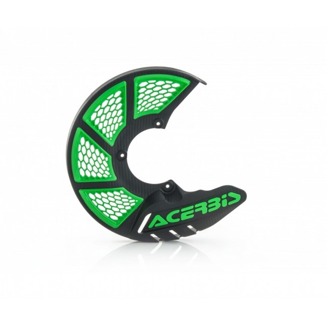 PROTECTOR DE DISCO DELANTERO ACERBIS NEGRO/VERDE