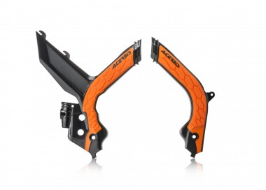 JUEGO PROTECTORES DE CHASIS KTM NEGRO/NARANJA 2020