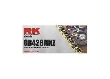 RK División de Cadenas de Motocicletas 428 MXZ 138 enlaces con bloqueo de clip 