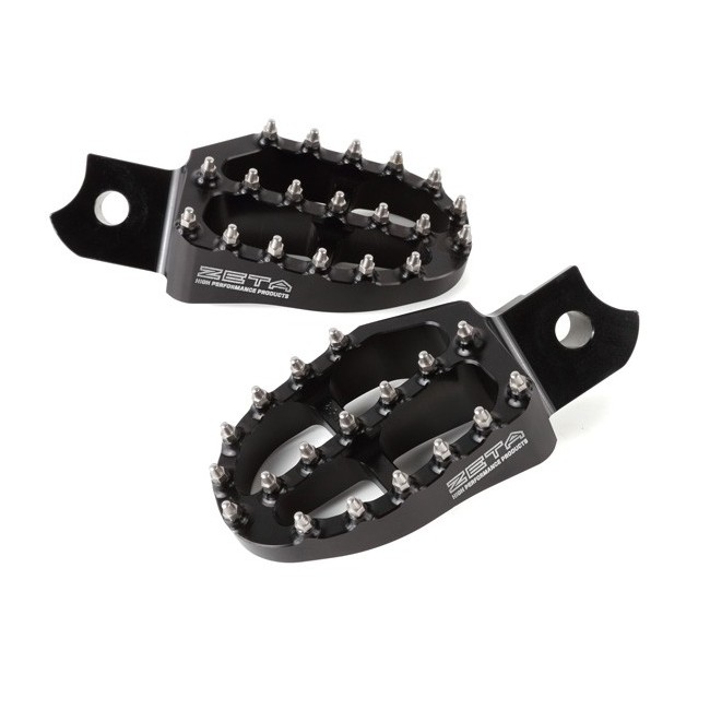 JUEGO ESTRIBERAS SOBREDIMENSIONADAS ZETA PARA KTM COLOR NEGRAS