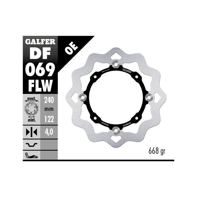 DISCO DE FRENO TRASERO HONDA CR 125 02/04