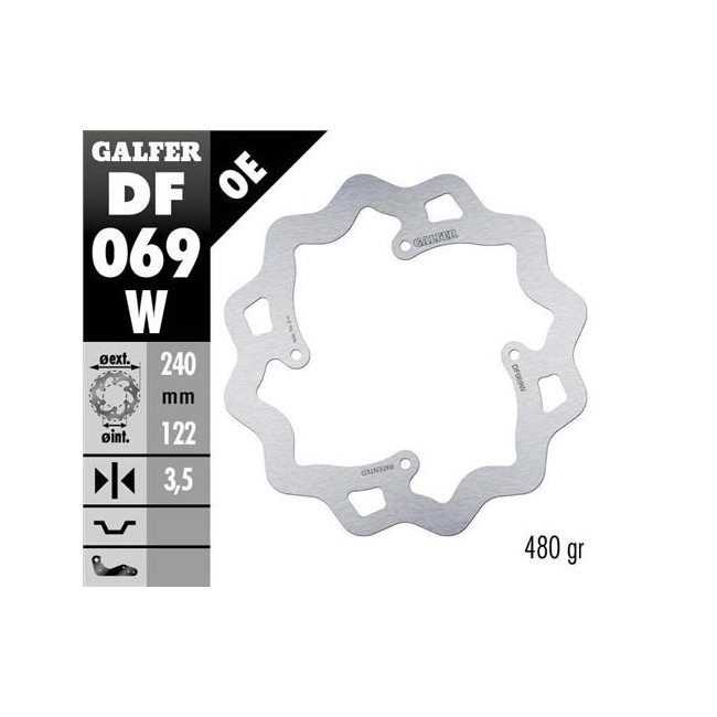 DISCO DE FRENO TRASERO HONDA CR 125 02/04