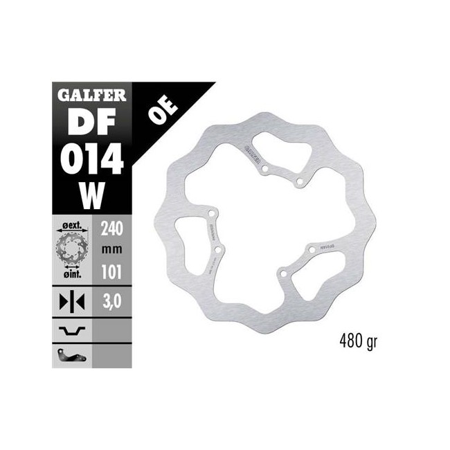 DISCO DE FRENO DELANTERO HONDA CR/CRF 95/14