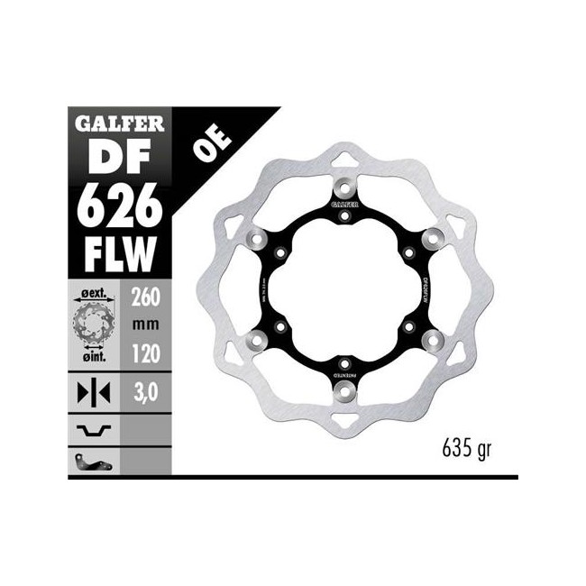 DISCO DE FRENO DELANTERO HUSABERG FC 350 95/99