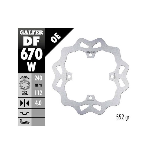 DISCO DE FRENO TRASERO HUSQVARNA CR 125 2005