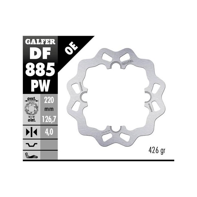 DISCO DE FRENO TRASERO HUSQVARNA CR 125 00/03