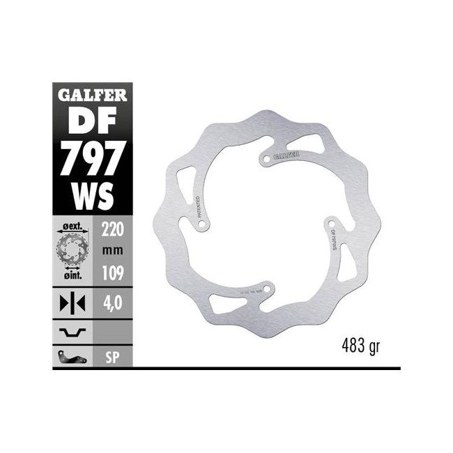 DISCO DE FRENO TRASERO HUSQVARNA TC 85 14/17