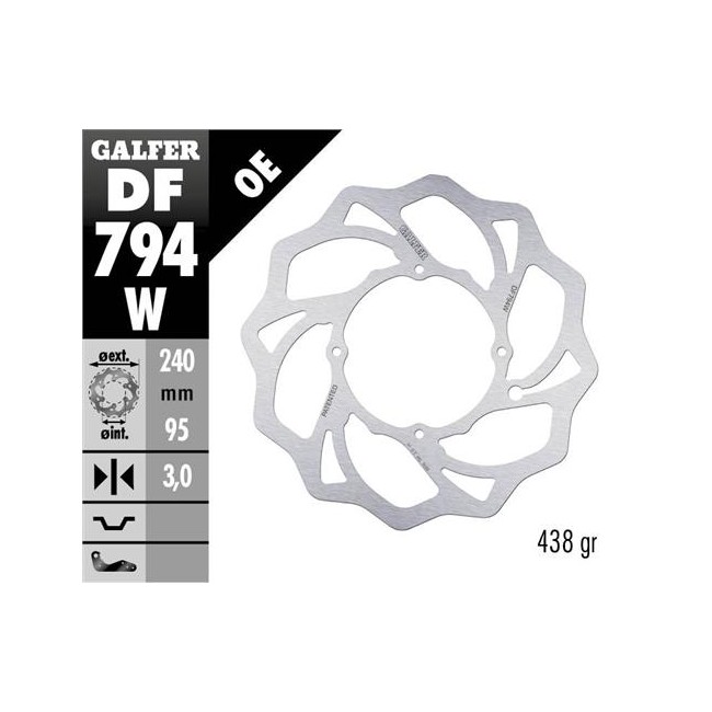 DISCO DE FRENO DELANTERO HUSQVARNA TC 85 16/19