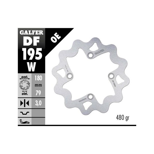 DISCO DE FRENO DELANTERO KAWASAKI KX 65 00/04