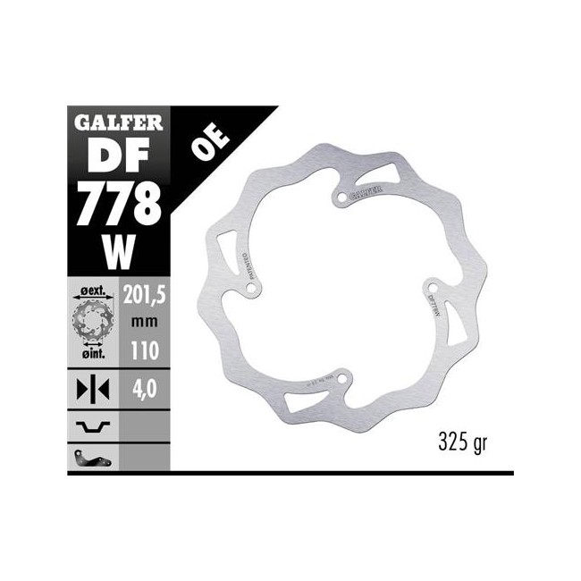 DISCO DE FRENO TRASERO KTM SX 85 07/10