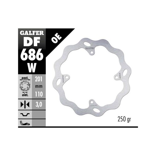 DISCO DE FRENO TRASERO KTM SX 85 03/06