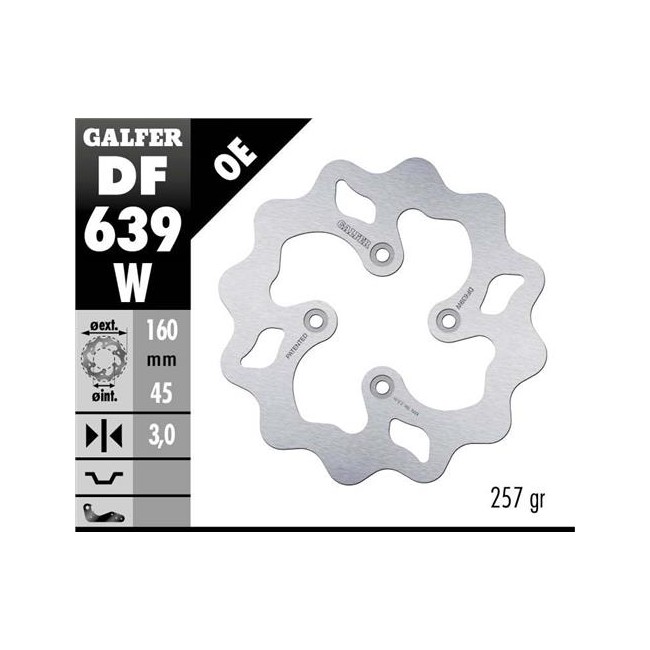 DISCO DE FRENO TRASERO KTM SX 65 02/03