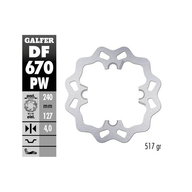 DISCO DE FRENO TRASERO SHERCO SE 300 10/11