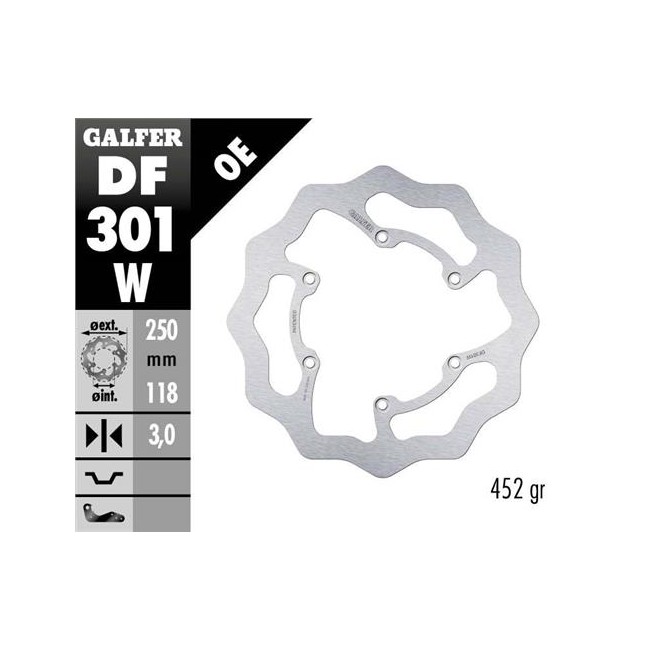 DISCO DE FRENO DELANTERO SUZUKI RM 125 96/98